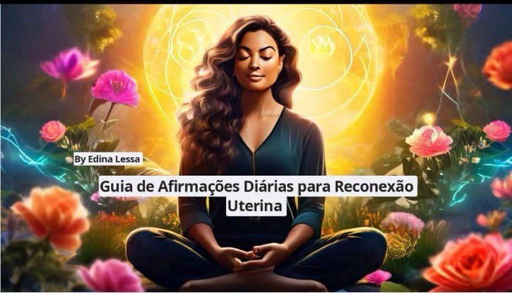 Capa do eBook Guia de Afirmações Diárias para Reconexão Uterina